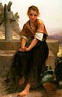 William Bouguereau Famous Paintings - The Broken Pitcher